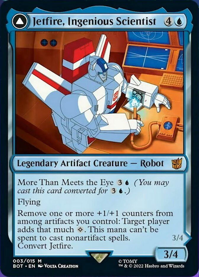 Jetfire, Ingenious Scientist // Jetfire, Air Guardian (BOT-003) - Transformers: (convertdfc) Foil