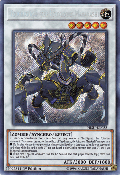 Tsuchigumo, the Poisonous Mayakashi [HISU-EN033] Secret Rare - Josh's Cards