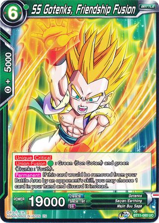 SS Gotenks, Friendship Fusion (BT11-080) [Vermilion Bloodline] Parallel Foil