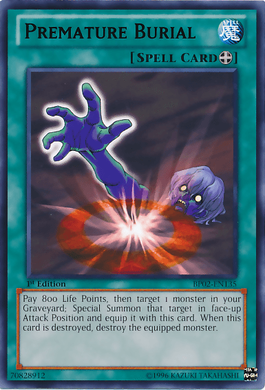 Premature Burial [BP02-EN135] Mosaic Rare - Josh's Cards