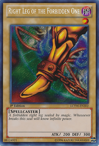 Right Leg of the Forbidden One [LCYW-EN302] Secret Rare - Josh's Cards