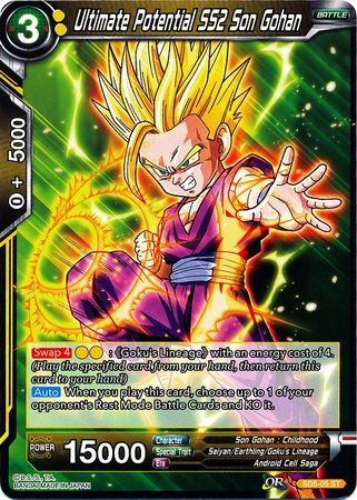 Ultimate Potential SS2 Son Gohan (Starter Deck - The Crimson Saiyan) (SD5-05) [Colossal Warfare] Parallel Foil
