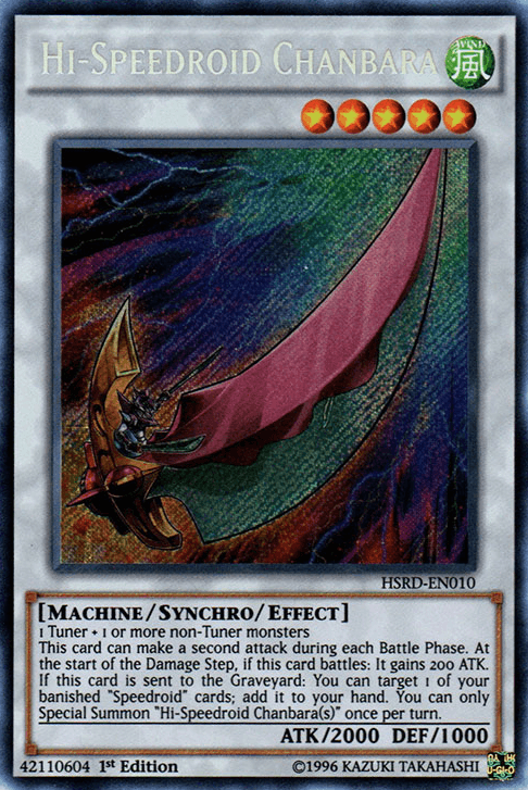 Hi-Speedroid Chanbara [HSRD-EN010] Secret Rare - Josh's Cards