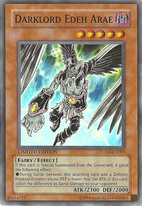 Darklord Edeh Arae [YCSW-EN003] Super Rare - Josh's Cards