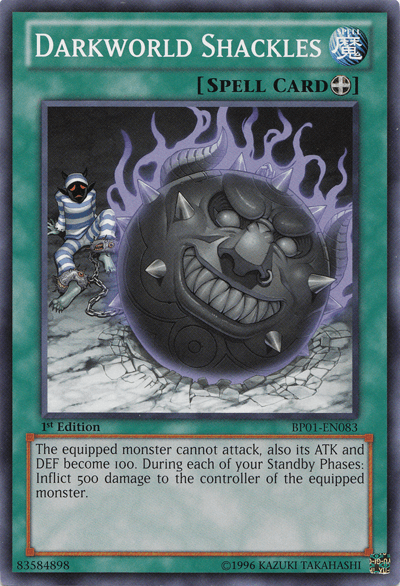 Darkworld Shackles [BP01-EN083] Common - Josh's Cards