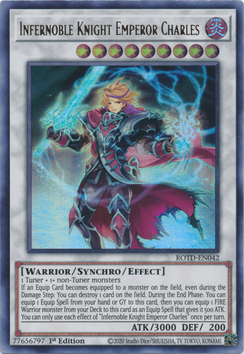 Infernoble Knight Emperor Charles [ROTD-EN042] Ultra Rare - Josh's Cards