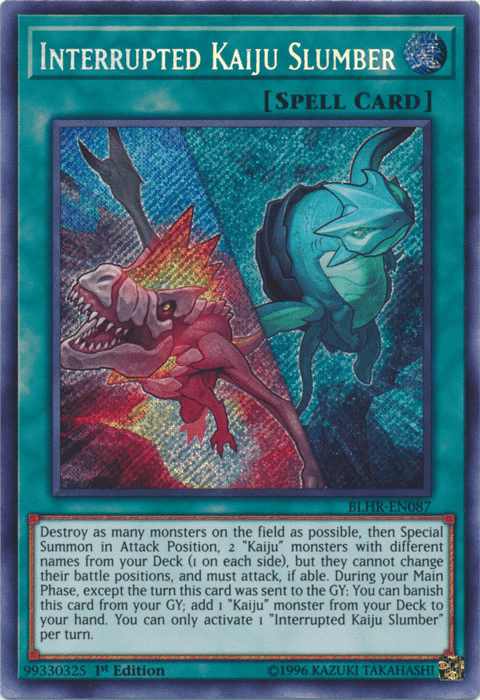 Interrupted Kaiju Slumber [BLHR-EN087] Secret Rare - Josh's Cards