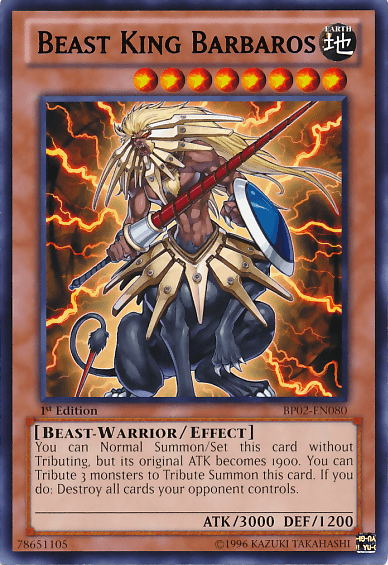 Beast King Barbaros [BP02-EN080] Mosaic Rare - Josh's Cards