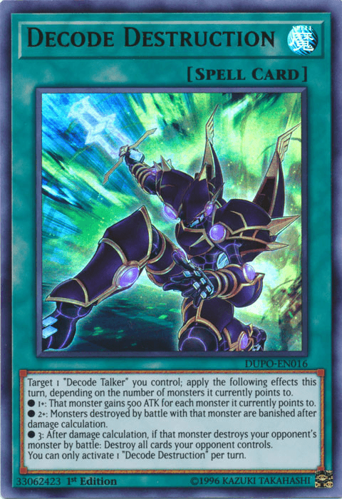 Decode Destruction [DUPO-EN016] Ultra Rare - Josh's Cards