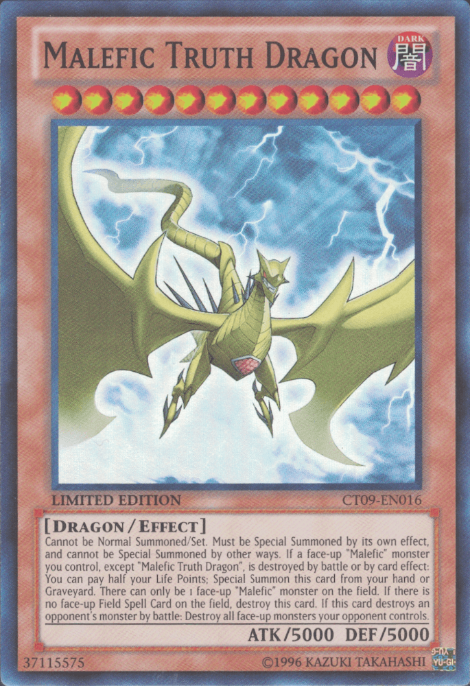 Malefic Truth Dragon [CT09-EN016] Super Rare - Josh's Cards
