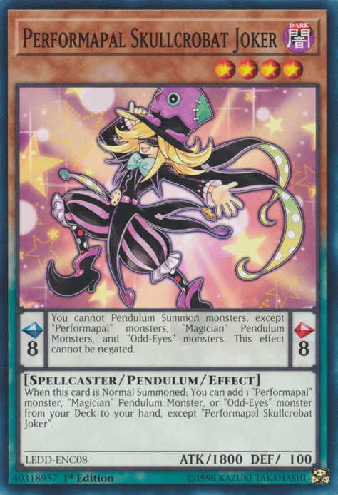 Performapal Skullcrobat Joker [LEDD-ENC08] Common - Josh's Cards