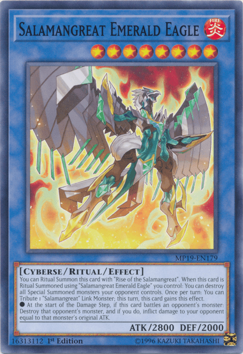 Salamangreat Emerald Eagle [MP19-EN179] Common - Josh's Cards