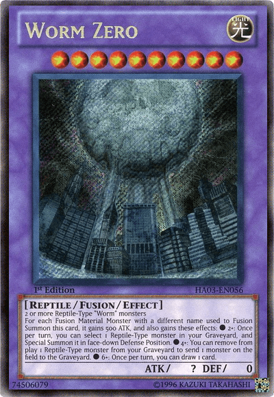 Worm Zero [HA03-EN056] Secret Rare - Josh's Cards