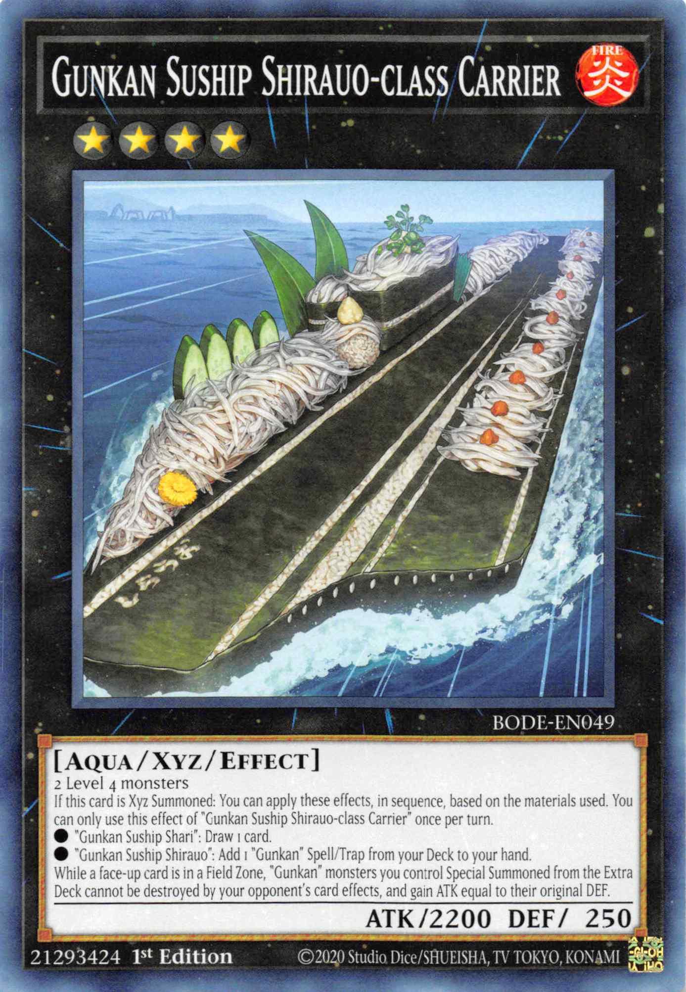 Gunkan Suship Shirauo-class Carrier [BODE-EN049] Common - Josh's Cards