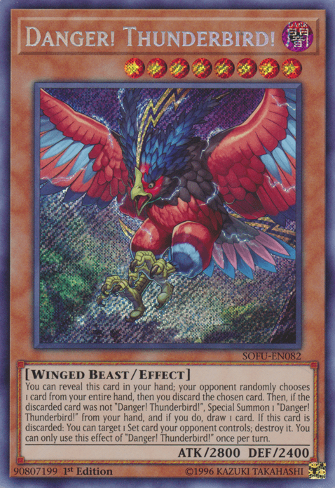 Danger! Thunderbird! [SOFU-EN082] Secret Rare - Josh's Cards