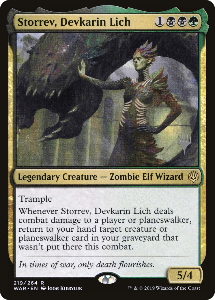 Storrev, Devkarin Lich (PPELD-219P) - War of the Spark Promos