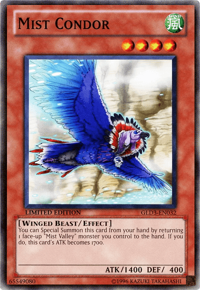 Mist Condor [GLD3-EN032] Common - Josh's Cards