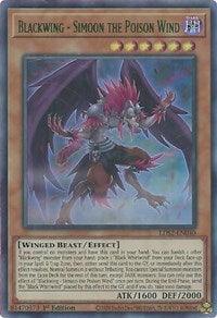 Blackwing - Simoon the Poison Wind (Green) [LDS2-EN040] Ultra Rare - Josh's Cards