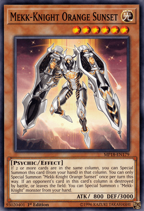 Mekk-Knight Orange Sunset [MP18-EN179] Common - Josh's Cards