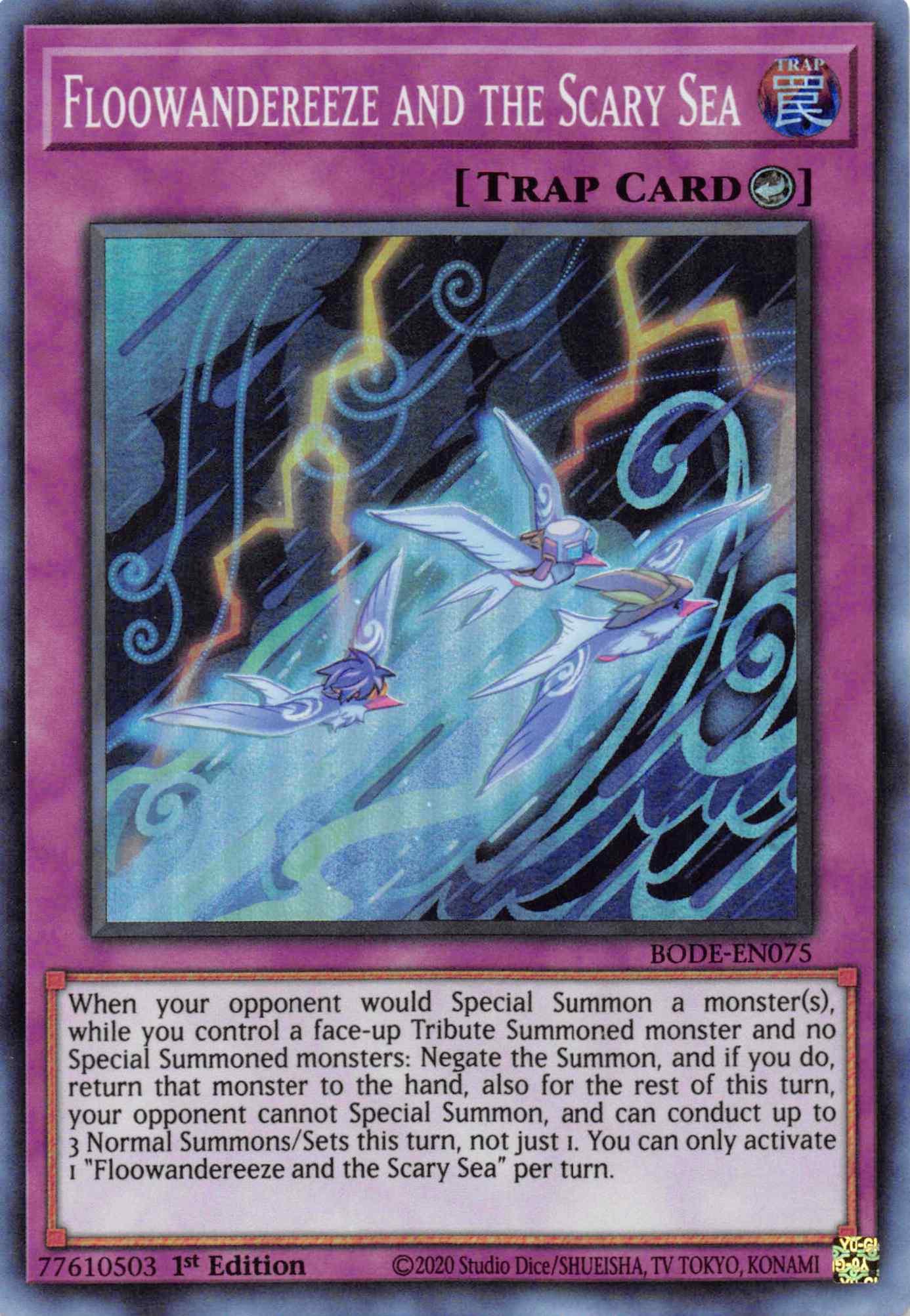 Floowandereeze and the Scary Sea [BODE-EN075] Super Rare - Josh's Cards