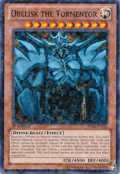 Obelisk the Tormentor [BP02-EN125] Mosaic Rare - Josh's Cards
