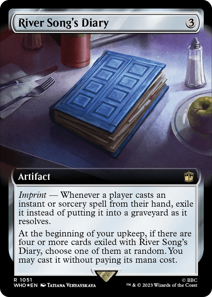 River Song's Diary (WHO-1051) - Doctor Who: (Extended Art) Foil
