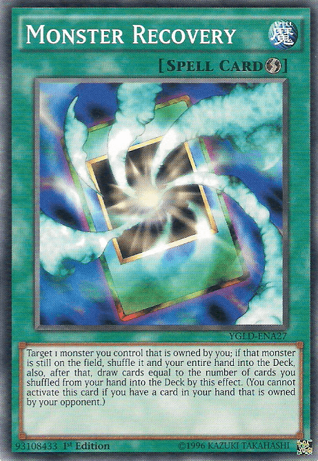Monster Recovery [YGLD-ENA27] Common - Josh's Cards