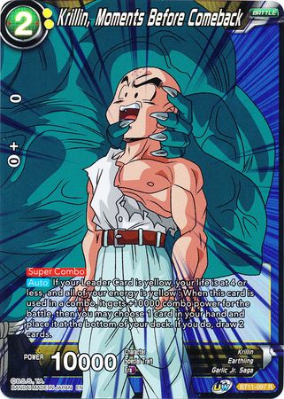 Krillin, Moments Before Comeback (BT11-097) [Vermilion Bloodline 2nd Edition] Parallel Foil