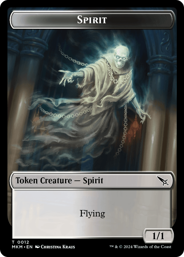 Thopter (0020) // Spirit Double-Sided Token [Murders at Karlov Manor Tokens] - Josh's Cards