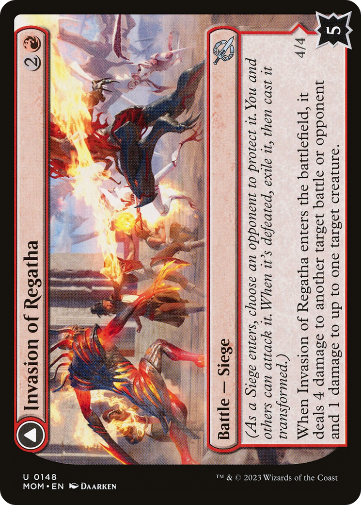 Invasion of Regatha // Disciples of the Inferno (MOM-148) - March of the Machine