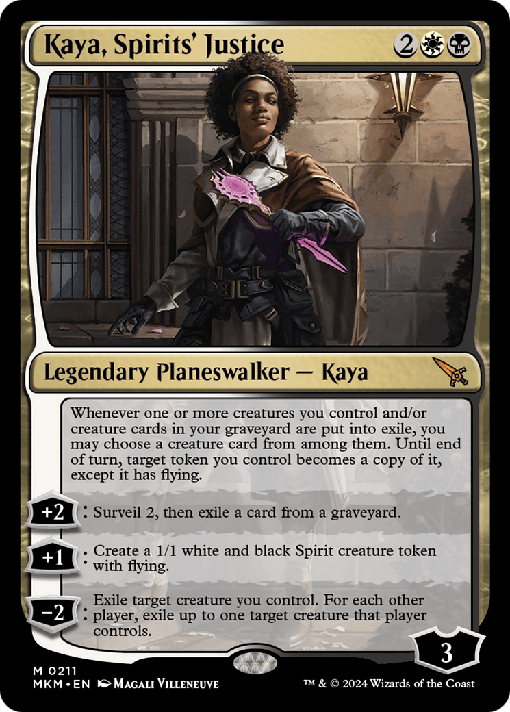 Kaya, Spirits' Justice [Murders at Karlov Manor] - Josh's Cards