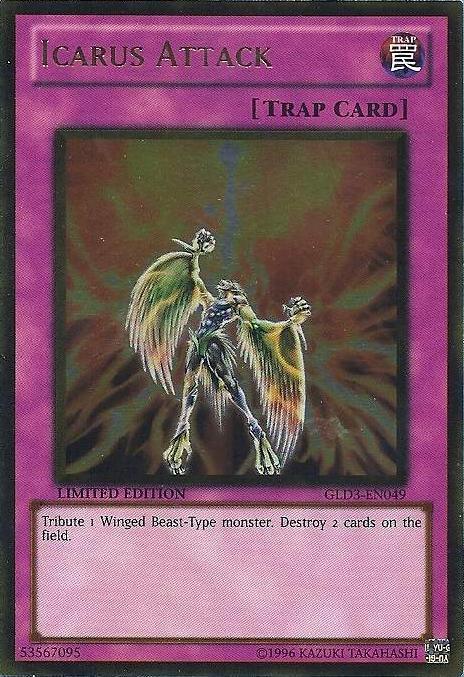 Icarus Attack [GLD3-EN049] Gold Rare - Josh's Cards