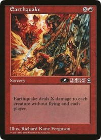 Earthquake (Oversized) [Oversize Cards] Foil