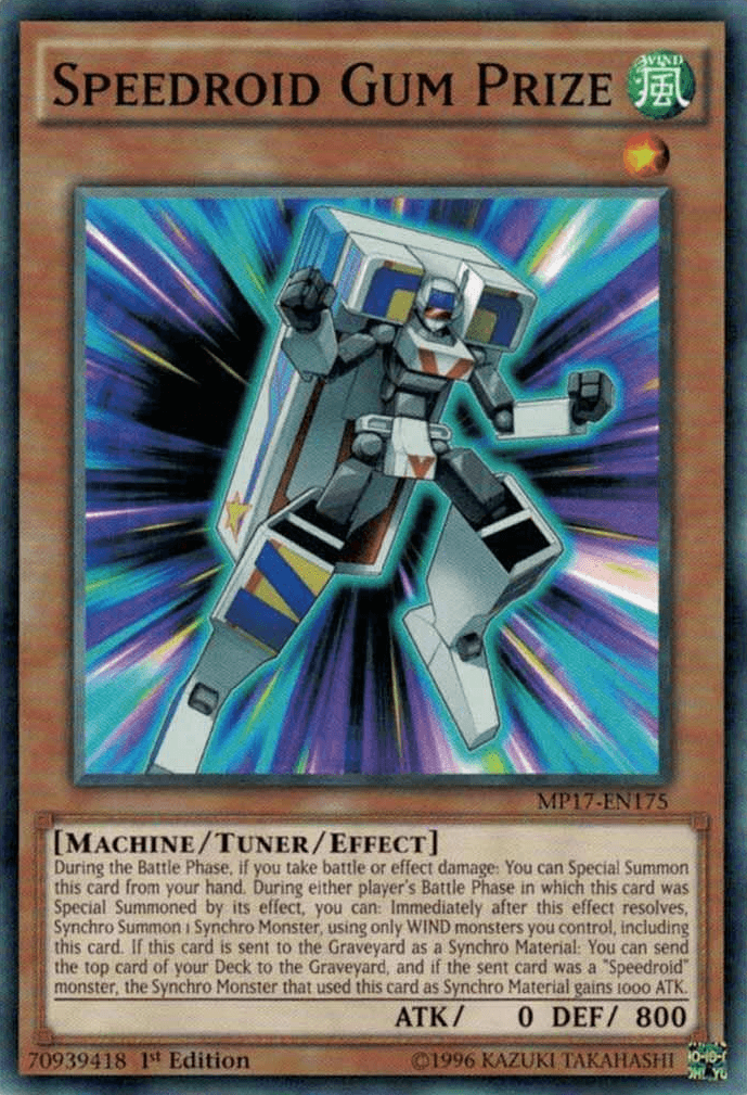 Speedroid Gum Prize [MP17-EN175] Common - Josh's Cards