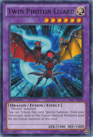 Twin Photon Lizard [SP14-EN020] Starfoil Rare - Josh's Cards