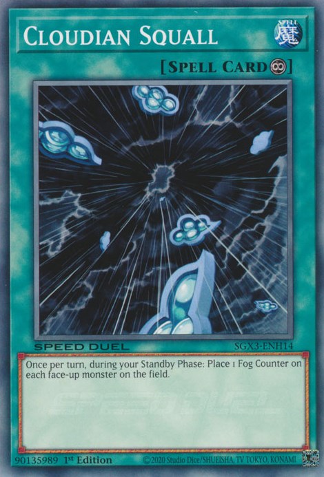 Cloudian Squall (SGX3-ENH14) - Speed Duel GX: Duelists of Shadows 1st Edition