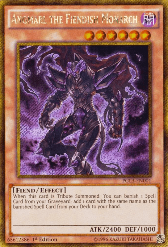 Angmarl the Fiendish Monarch [PGL3-EN001] Gold Secret Rare - Josh's Cards
