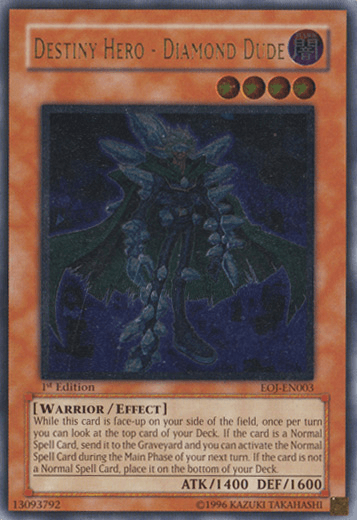 Destiny Hero - Diamond Dude [EOJ-EN003] Ultimate Rare - Josh's Cards