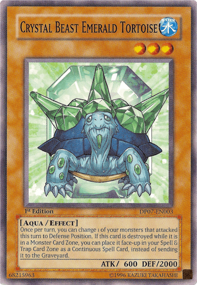 Crystal Beast Emerald Tortoise [DP07-EN003] Common - Josh's Cards