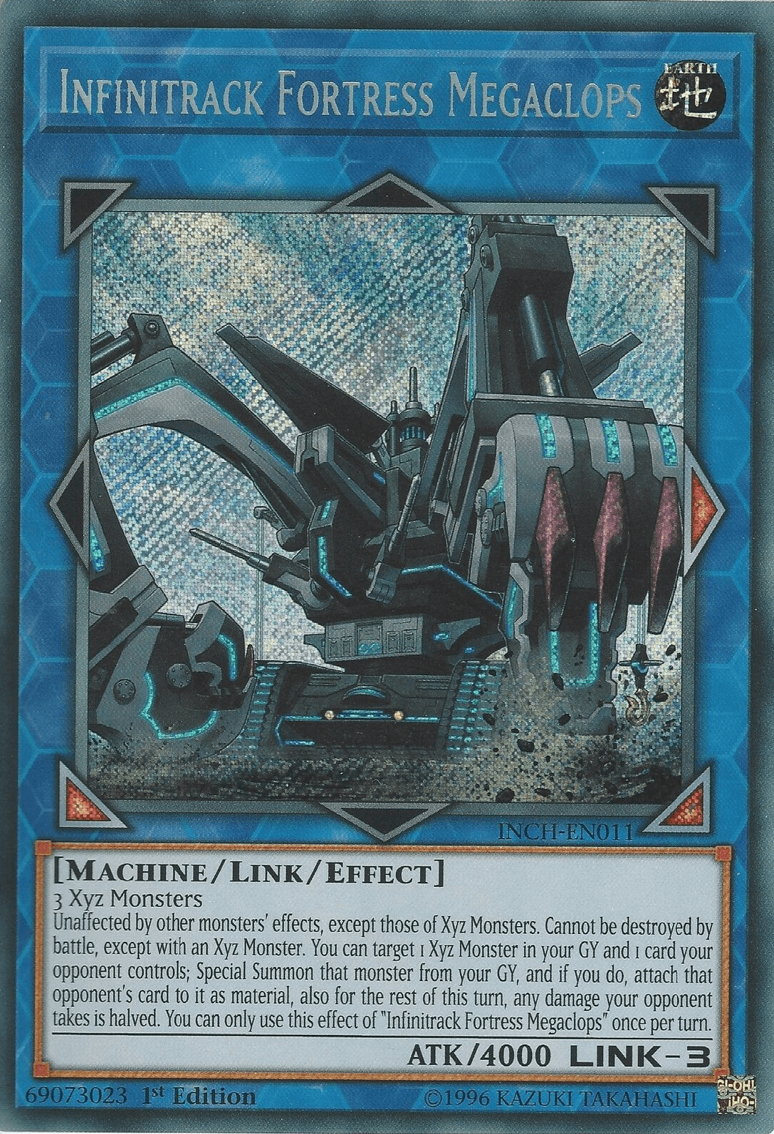 Infinitrack Fortress Megaclops [INCH-EN011] Secret Rare - Josh's Cards