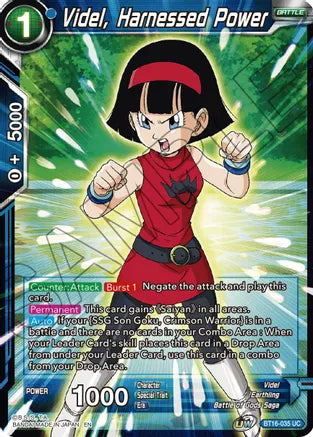 Videl, Harnessed Power (BT16-035) [Realm of the Gods] Parallel Foil