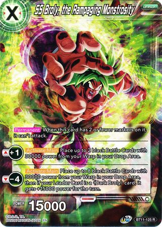 SS Broly, the Rampaging Monstrosity (BT11-125) [Vermilion Bloodline 2nd Edition] Parallel Foil