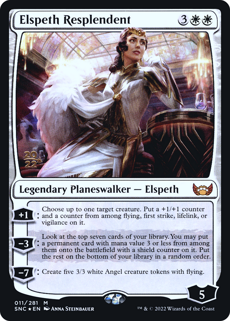 Elspeth Resplendent (PRE-11S) - Streets of New Capenna Promos Foil