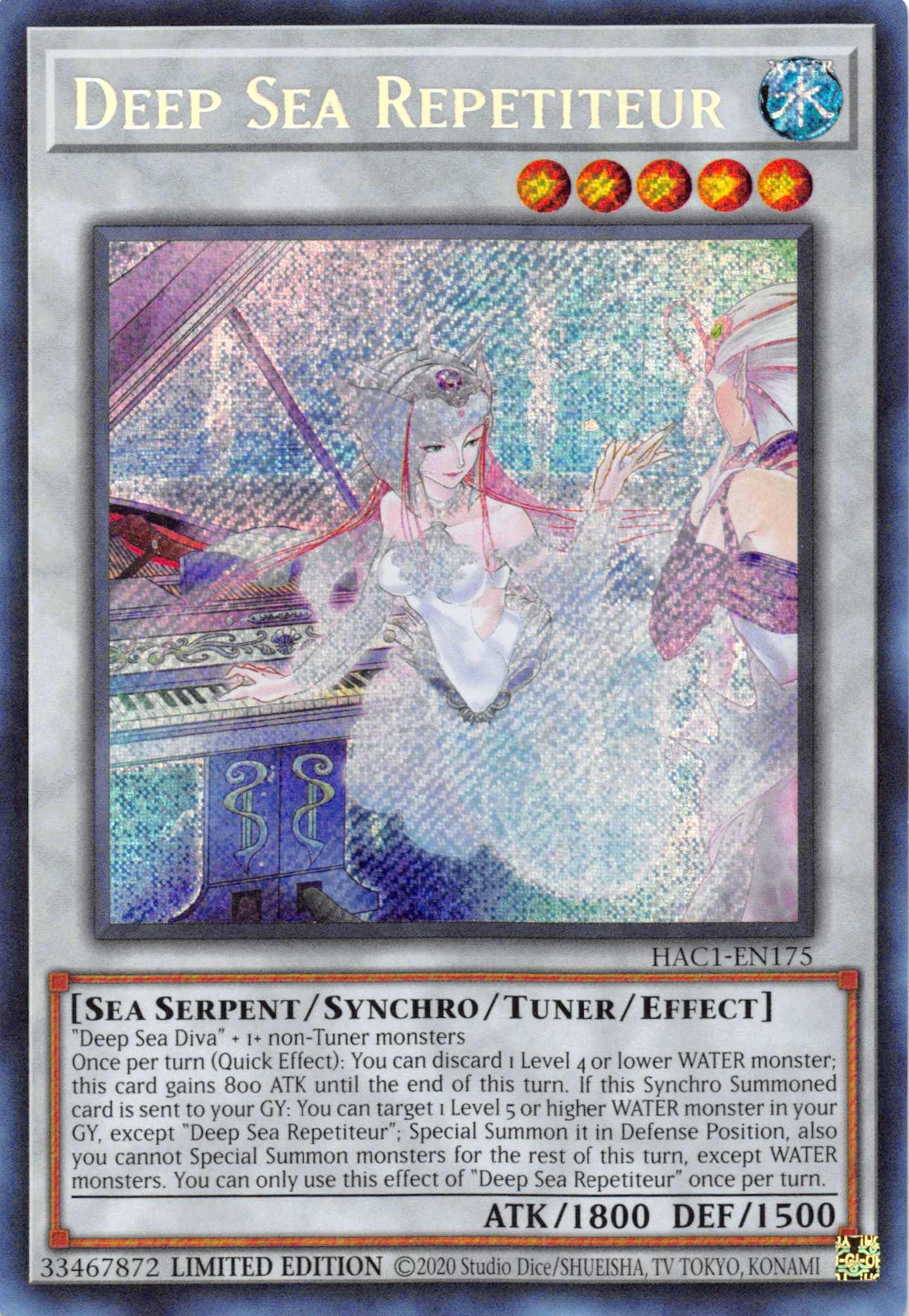 Deep Sea Repetiteur [HAC1-EN175] Secret Rare - Josh's Cards