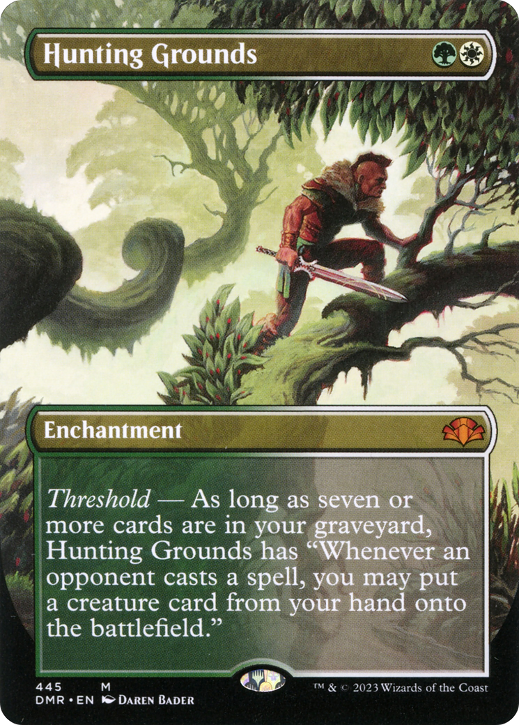 Hunting Grounds (Borderless) (DMR-445) - Dominaria Remastered (Borderless)