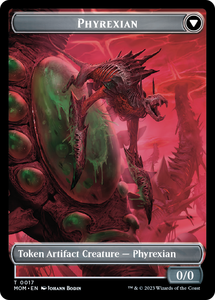 Incubator // Phyrexian (17) Double-Sided Token [March of the Machine Tokens] Foil