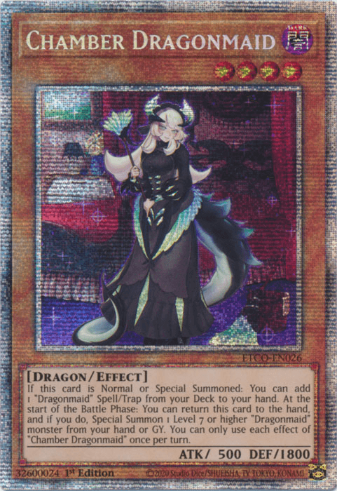 Chamber Dragonmaid [ETCO-EN026] Starlight Rare - Josh's Cards
