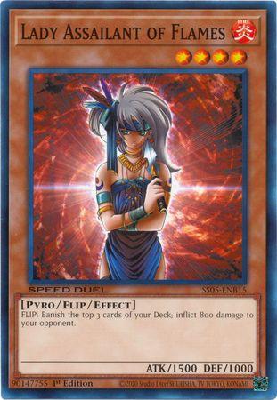 Lady Assailant of Flames [SS05-ENB15] Common - Josh's Cards