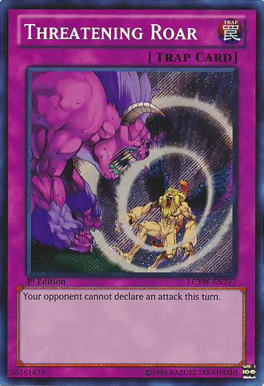 Threatening Roar [LCYW-EN297] Secret Rare - Josh's Cards