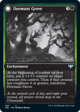 Dormant Grove // Gnarled Grovestrider (DBL-465) - Innistrad: Double Feature: (Double Faced Transform) Foil
